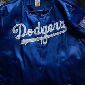 New W/O tags Dodgers Rare PINK satin jacket. Size small. Smoke free home